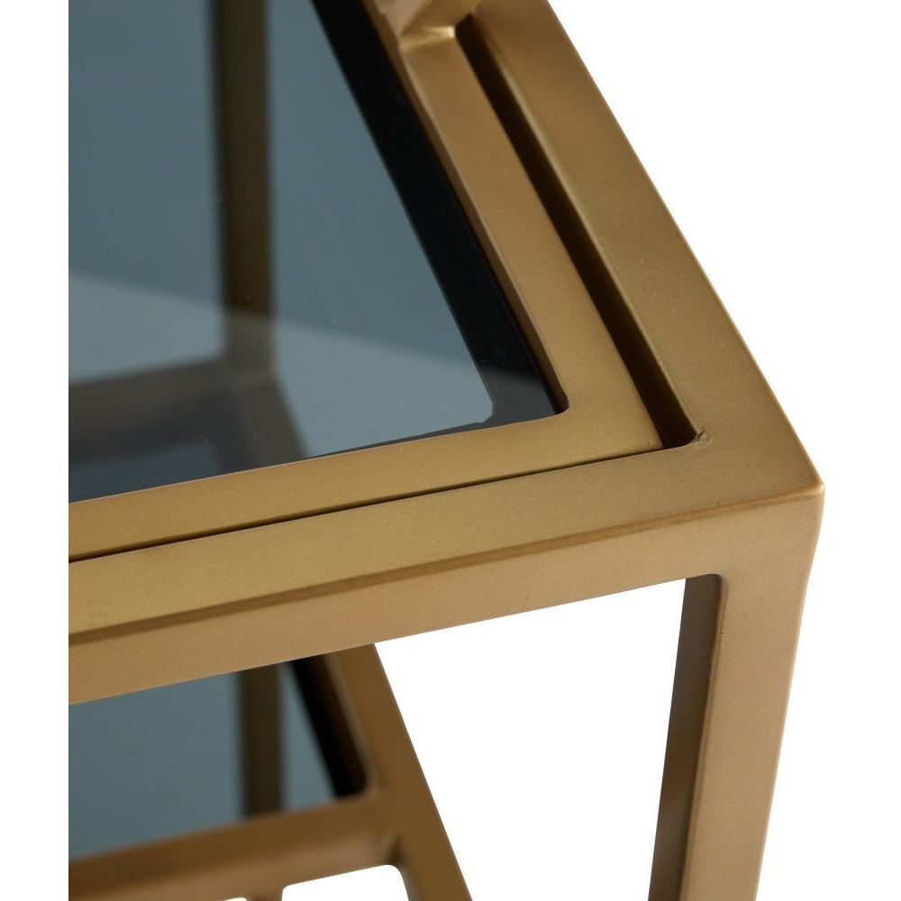 Jak 35 inch Antique Brass Bar Cart