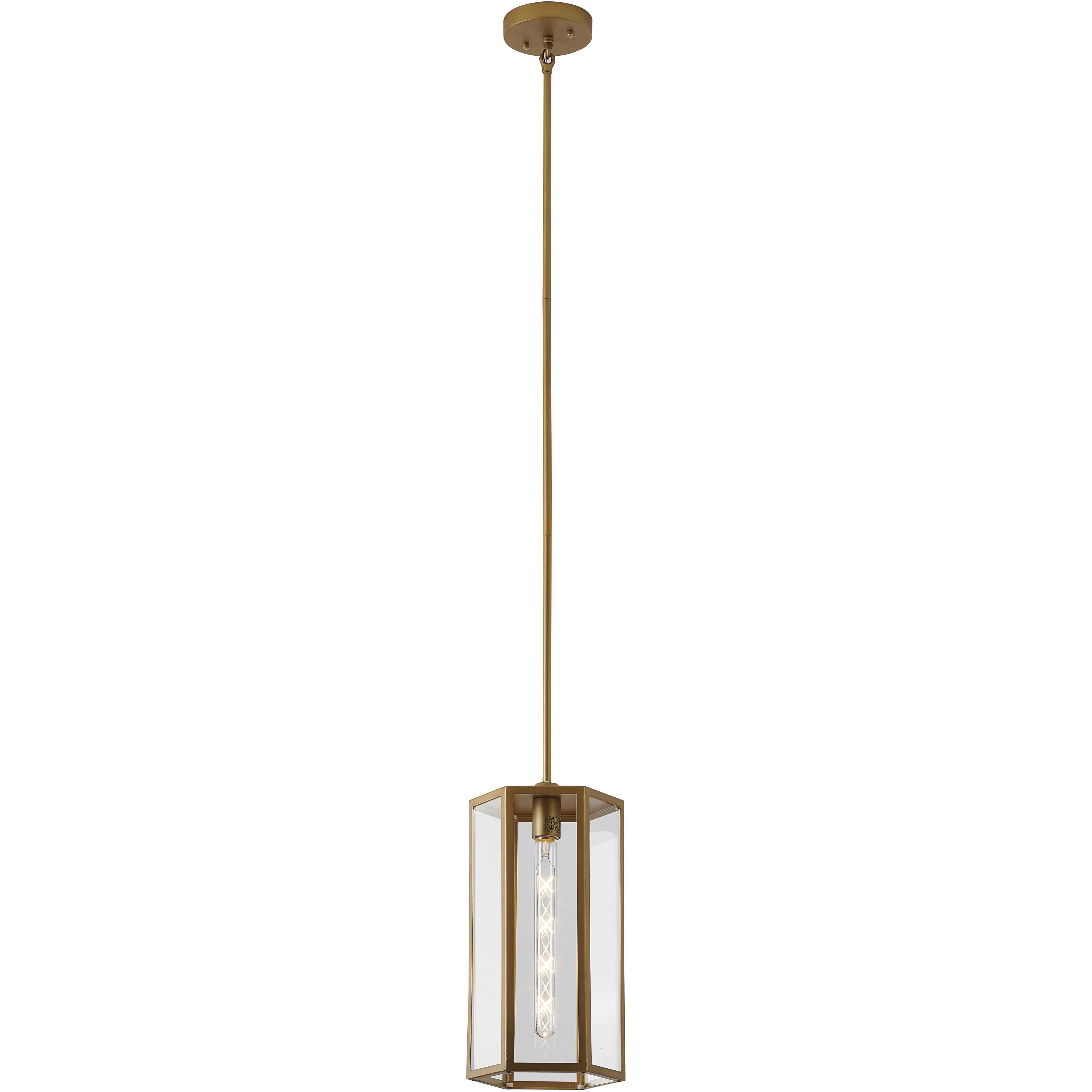 Canada 1 Light 8.5 inch Brass Outdoor Pendant