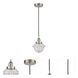 Edison Oxford 1 Light 8 inch Brushed Satin Nickel Mini Pendant Ceiling Light