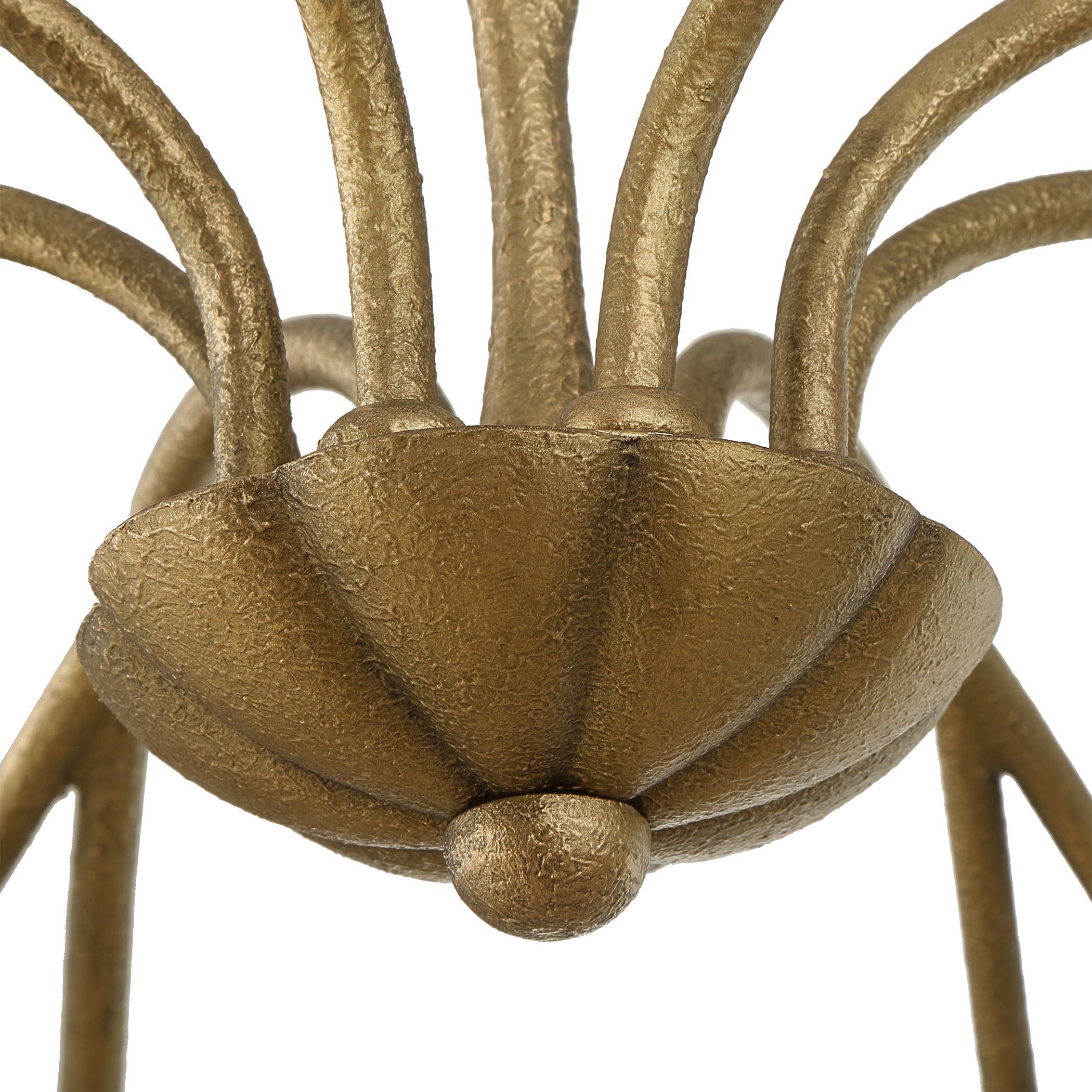 Corella 8 Light 40 inch Textured Soft Gold Chandelier Ceiling Light