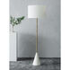 Lacuna 59.25 inch 100.00 watt Brass and White Floor Lamp Portable Light