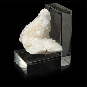Crystal 6 X 4 inch Bookend, Left
