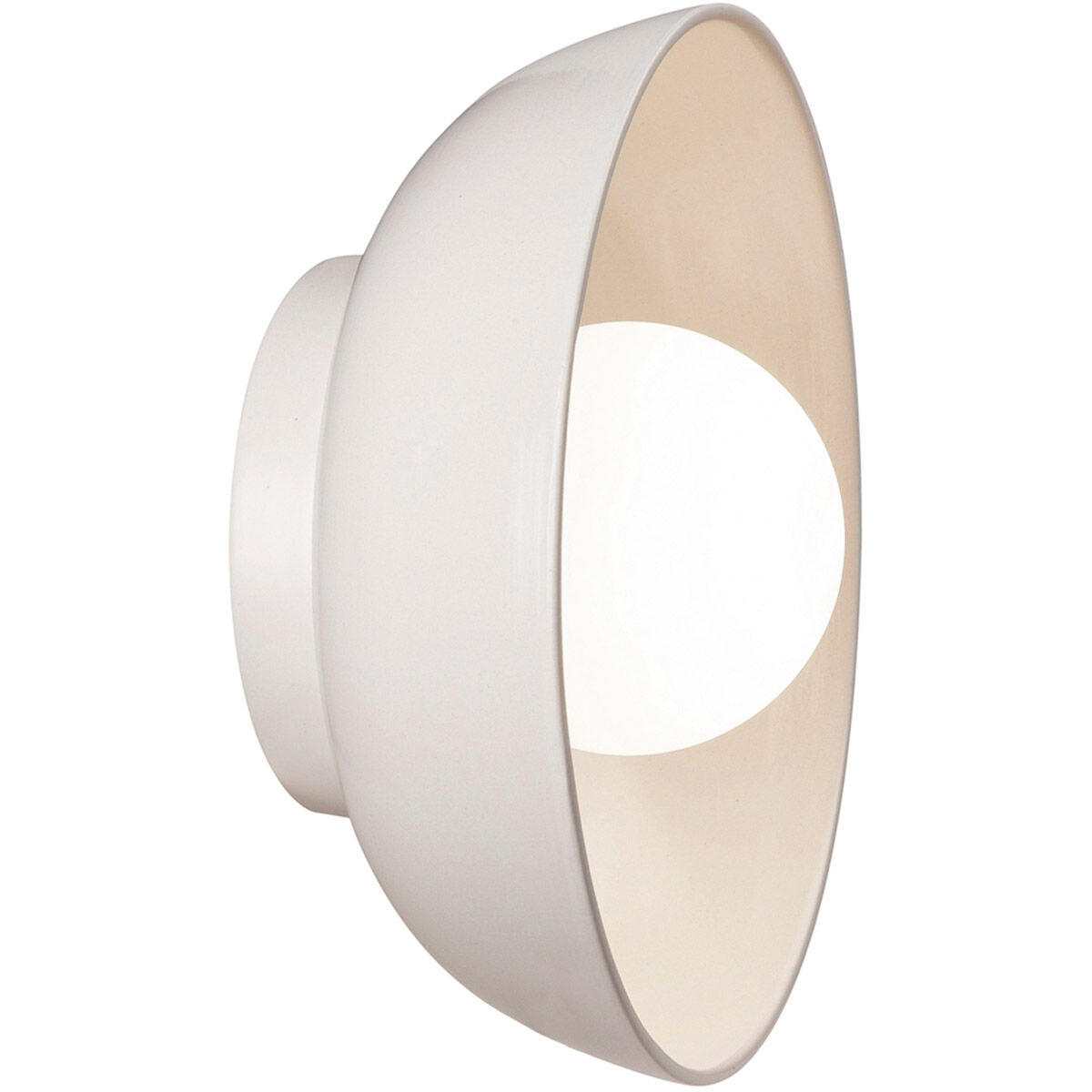 Ambiance Collection 1 Light 10 inch Matte White Wall Sconce Wall Light
