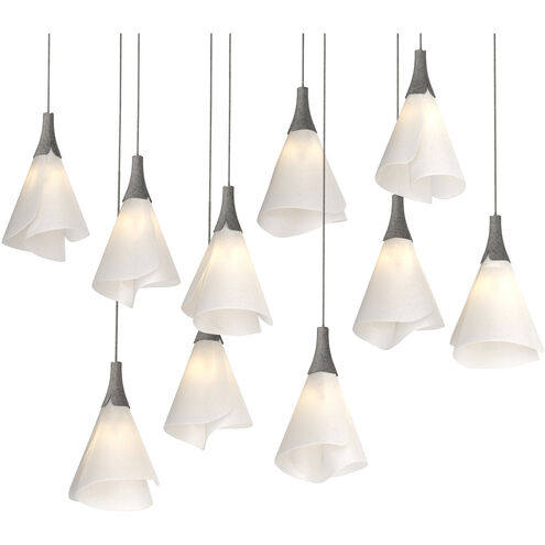 Mobius 10 Light 45.6 inch Natural Iron Pendant Ceiling Light, Rectangular