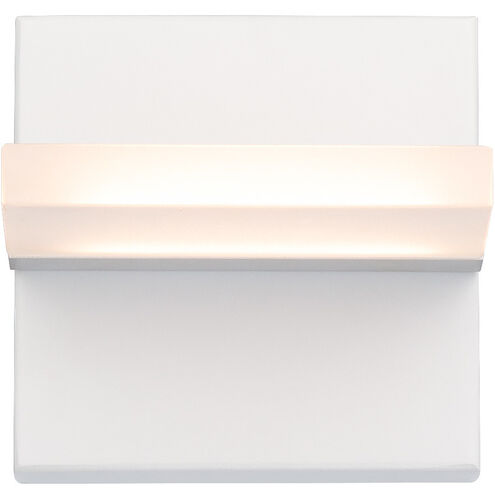 Oslo LED 5 inch White Outdoor Wall Light, dweLED