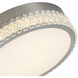 Chevron LED 15.75 inch Brushed Nickel Flush Mount Ceiling Light
