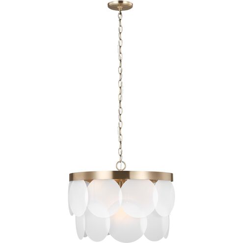 Sean Lavin Mellita 6 Light 21 inch Satin Brass Pendant Ceiling Light