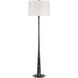 Tallarico 61 inch 150 watt Dark Bronze and Black Marble and Antique Brass Floor Lamp Portable Light