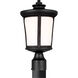 Eddington 1 Light 15 inch Black Outdoor Post Lantern