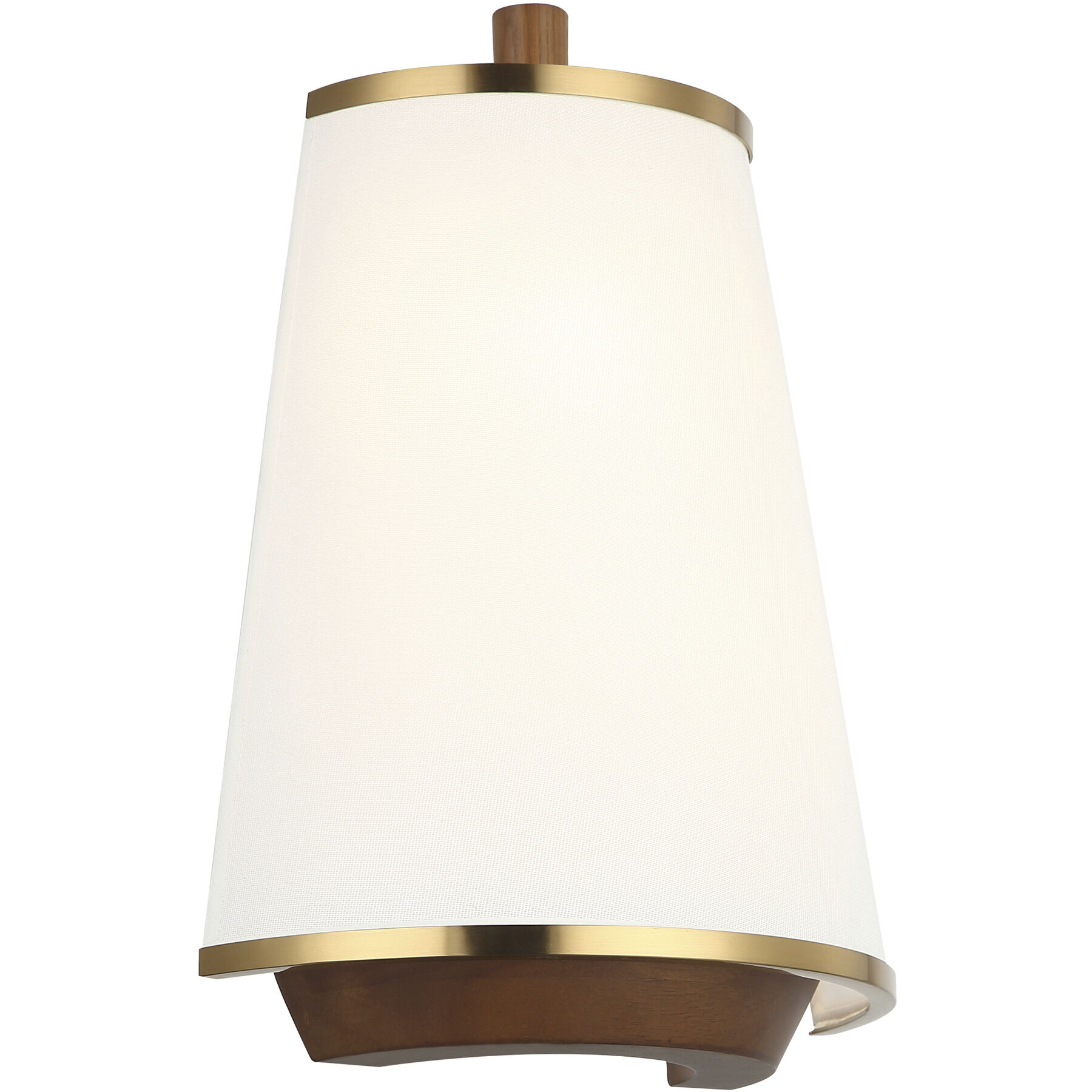 Desert Flyer 2 Light 10 inch Satin Brass with Medium Walnut Wall Sconce Wall Light