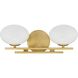 Julep LED 16 inch Brushed Gold Vanity Light Wall Light
