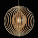 Abruzzo 1 Light 23 inch Wood Pendant Ceiling Light, Large