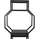 Downtown B Matte Black Bookcase