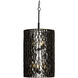 Estela 6 Light 16 inch Matte Black and French Gold Foyer Pendant Ceiling Light, Smithsonian Collaboration
