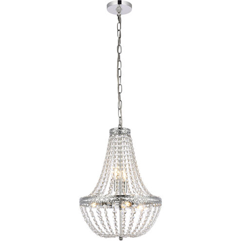 Valeria 5 Light 14 inch Chrome Pendant Ceiling Light