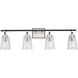 Cassell 4 Light 33.87 inch Brushed Nickel Bathroom Vanity Light Wall Light