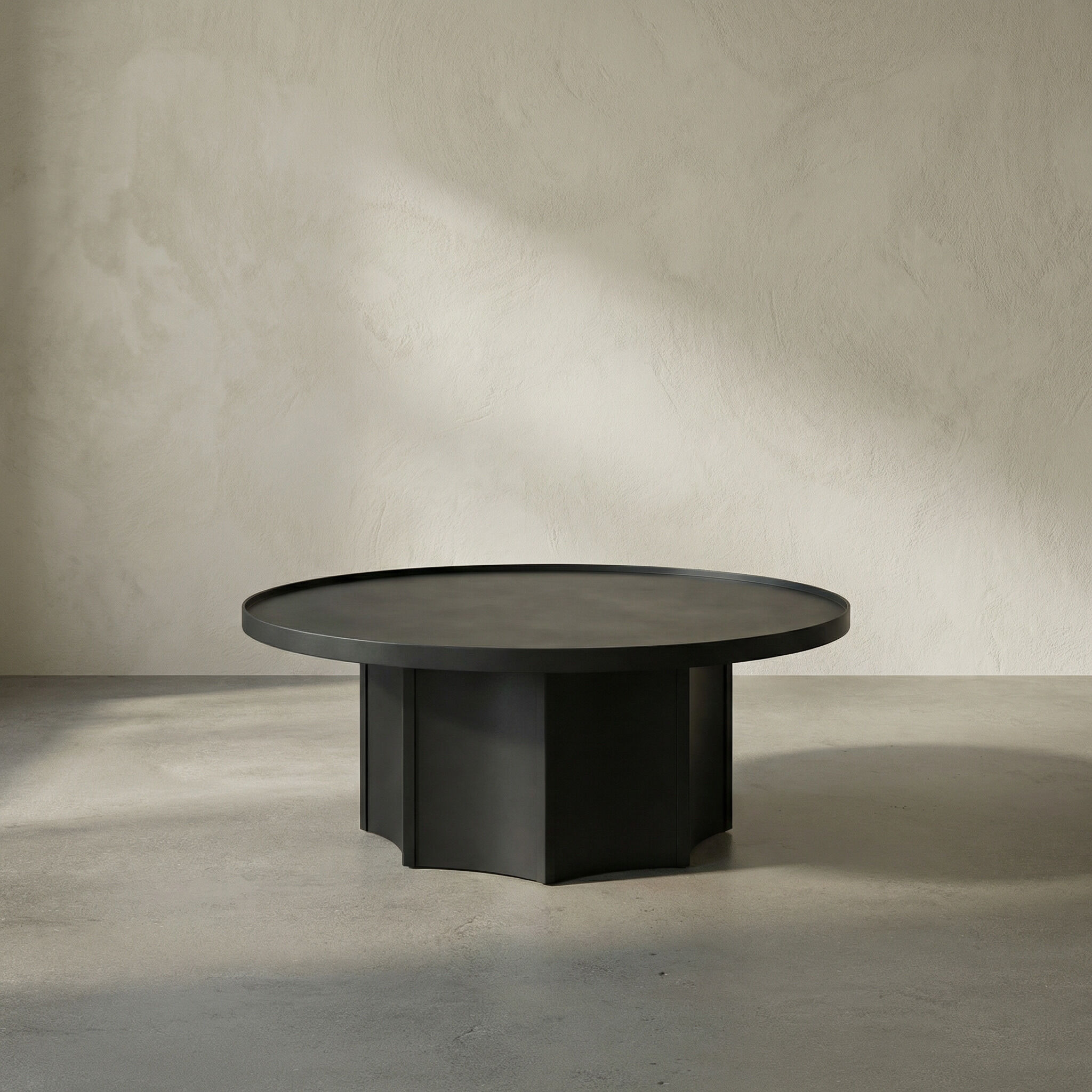 Rome 47.5 X 47.5 inch Matte Black Coffee Table