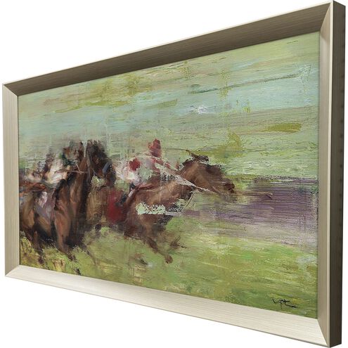 Running Green and Brown Framed Art