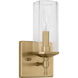 Weiss 1 Light 5 inch Satin Brass Wall Bath Fixture Wall Light