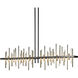 Cityscape LED 51.9 inch Dark Smoke/Soft Gold Pendant Ceiling Light, Large