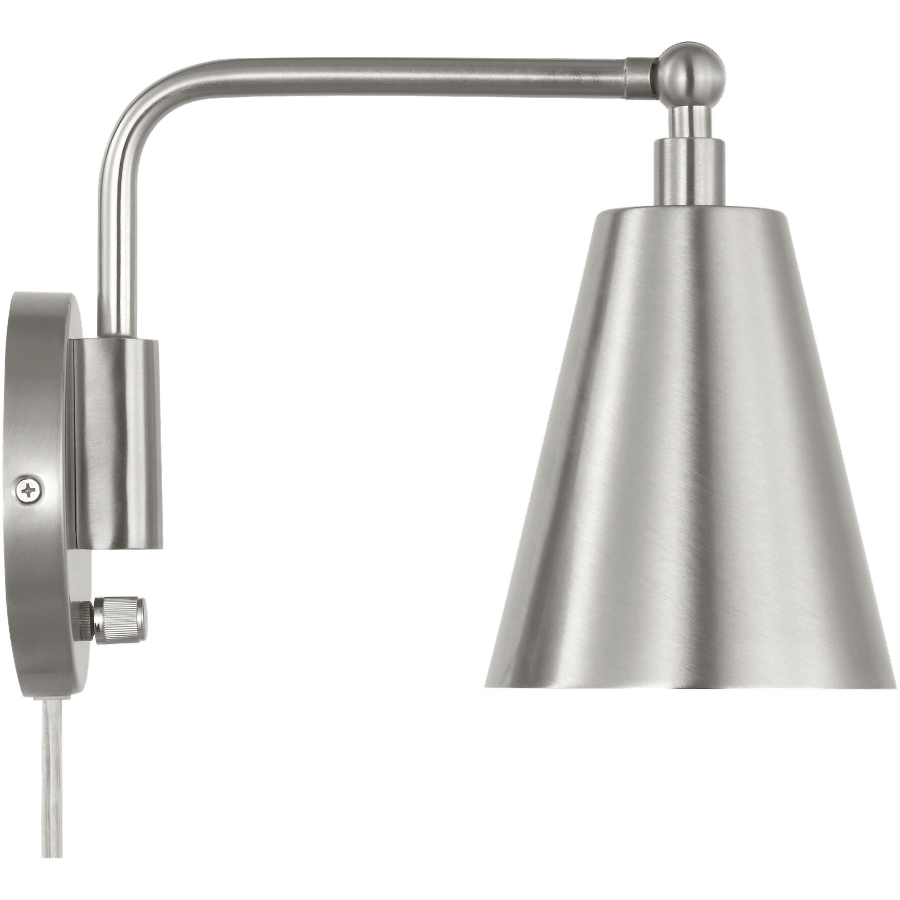 Drae LED 8.13 inch Burnished Brass Task Sconce Wall Light