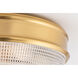 Lacey 2 Light 10 inch Aged Brass Flush Mount Ceiling Light