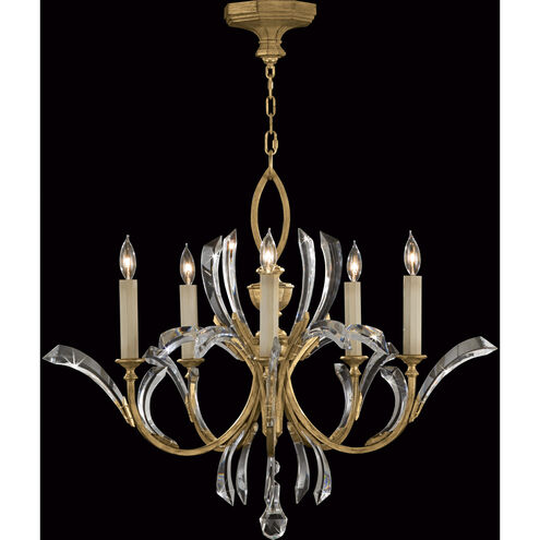 Beveled Arcs 5 Light 36 inch Gold Chandelier Ceiling Light