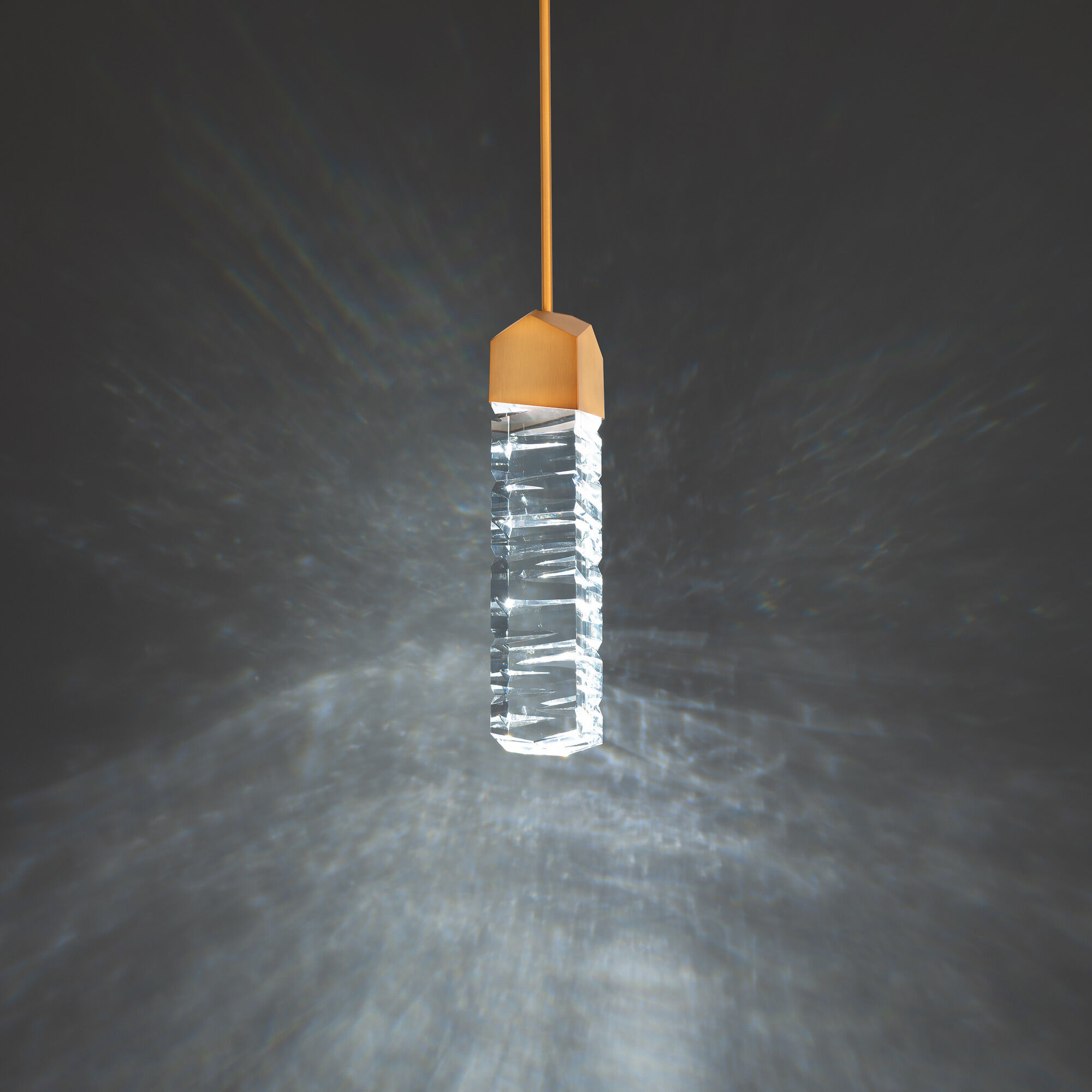 Juliet LED 15 inch Aged Brass Mini Pendant Ceiling Light