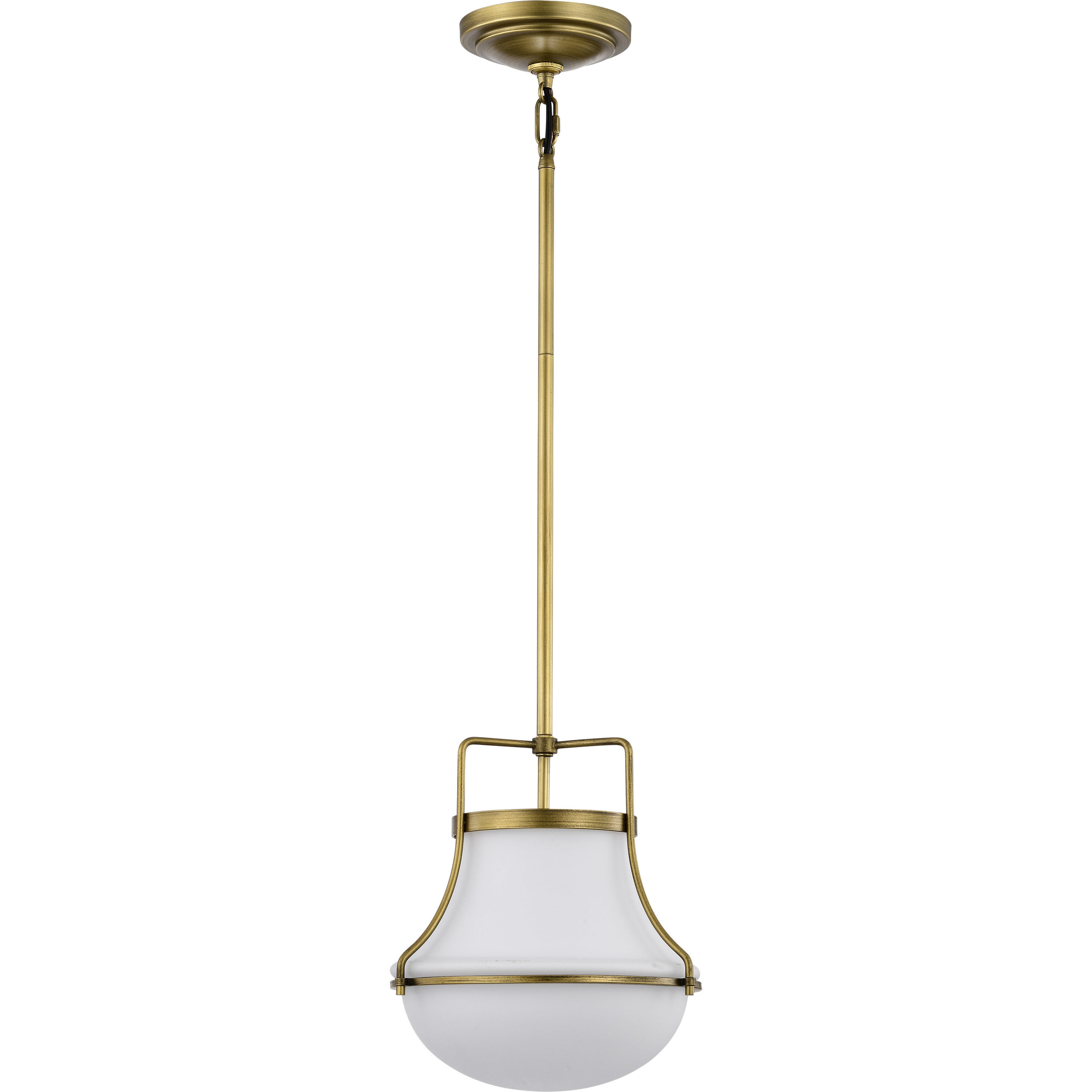 Valdora 1 Light 10.38 inch Natural Brass Pendant Ceiling Light