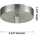 Edison Preston 1 Light 6.25 inch Brushed Satin Nickel Mini Pendant Ceiling Light in Mercury