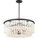 Shimmering Elegance 5 Light 28 inch Sand Coal Chandelier Ceiling Light
