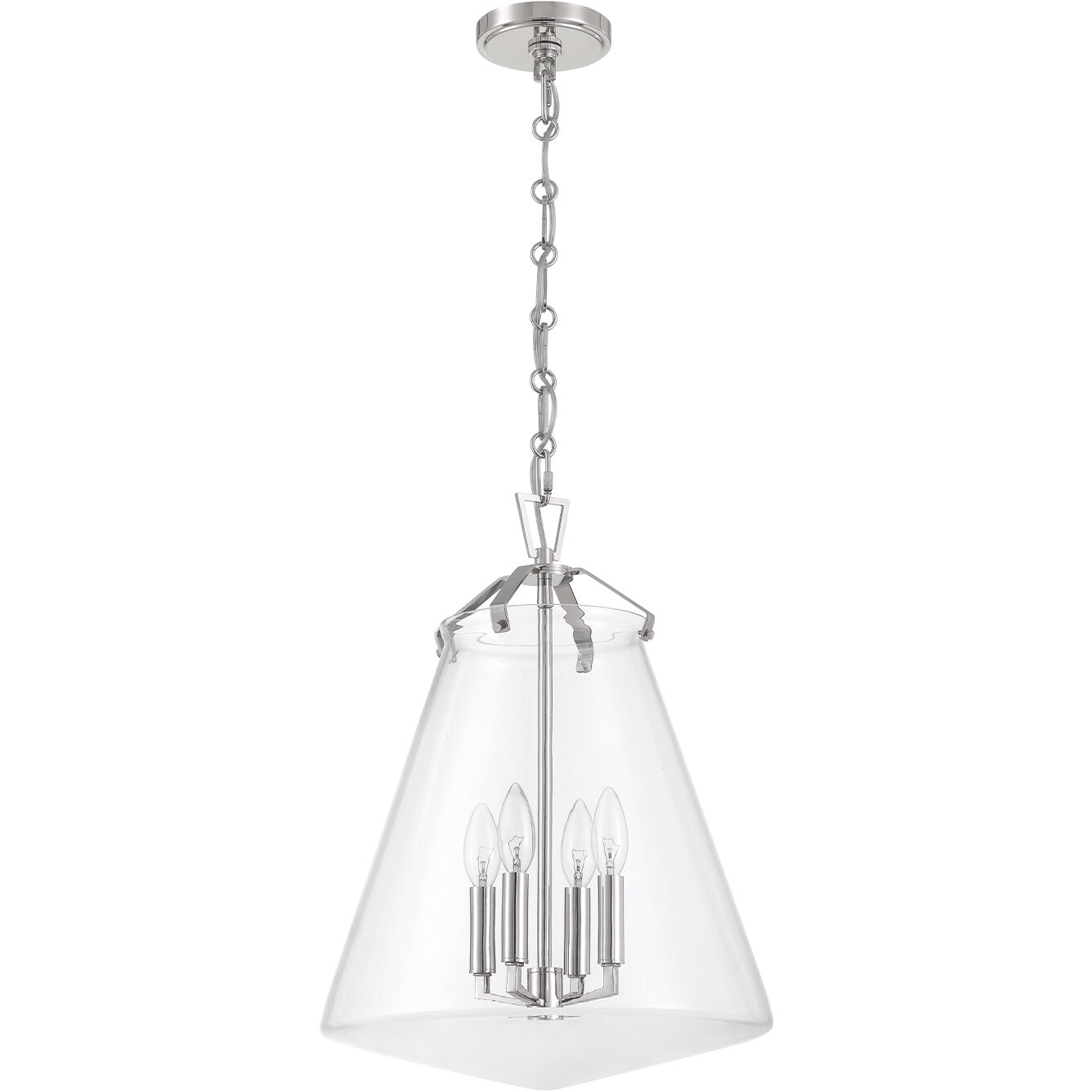 Voss Pendant Ceiling Light in Polished Nickel