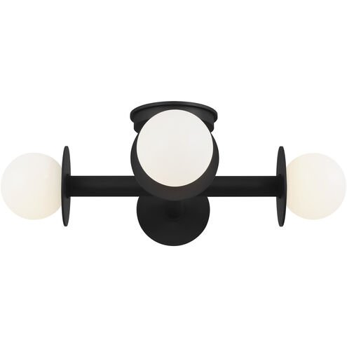 Kelly by Kelly Wearstler Nodes 4 Light 18 inch Midnight Black Semi-Flush Mount Ceiling Light