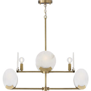 Oriya 8 Light 35 inch Aged Brass Chandelier Ceiling Light
