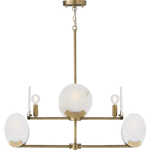 Oriya 8 Light 35 inch Aged Brass Chandelier Ceiling Light