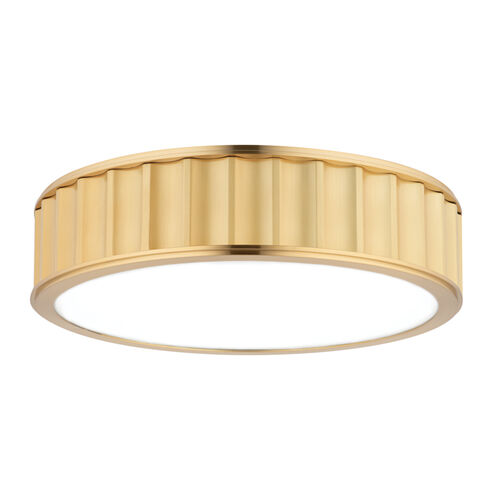 Middlebury 3 Light 16 inch Aged Brass Flush Mount Ceiling Light