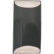 Ambiance 1 Light 5.5 inch Gloss Grey Wall Sconce Wall Light