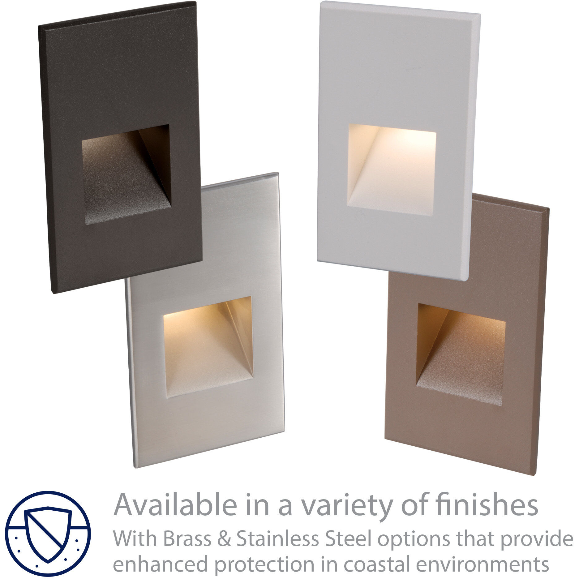 Tyler 120 3.8 watt White Step and Wall Lighting in Blue, WAC Lighting