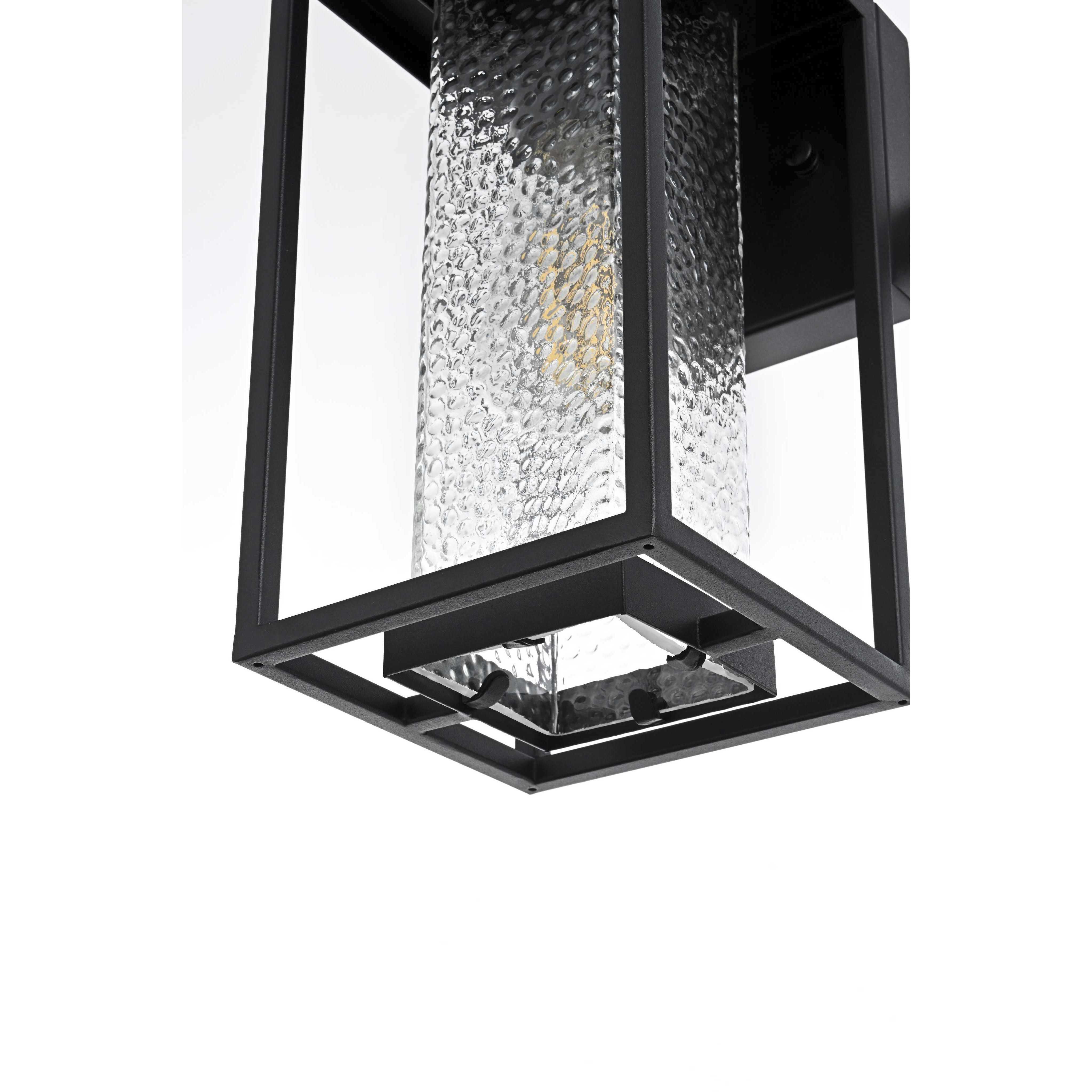 Philip 1 Light 11.5 inch Black Outdoor Wall Sconce