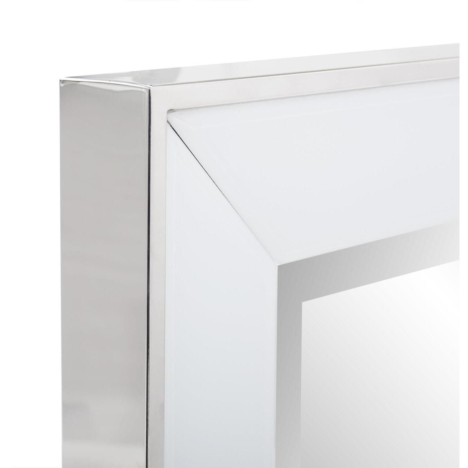 Square Devon 24 X 24 inch White Mirror