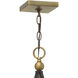 Clarendon 4 Light 12 inch Bronze with Heirloom Brass Indoor Foyer Light Ceiling Light