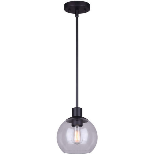 Madison 1 Light 7 inch Black Pendant Light Ceiling Light