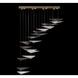 Volo 8 Light 60.5 inch Gold Pendant Ceiling Light