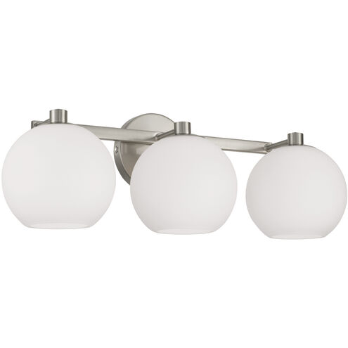 Ansley 3 Light 22.75 inch Brushed Nickel Vanity Light Wall Light