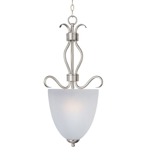 Basix 2 Light 13 inch Satin Nickel Entry Foyer Pendant Ceiling Light in Frosted