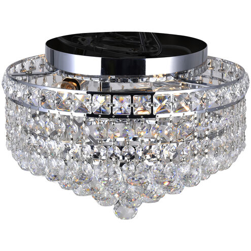 Luminous 3 Light 12 inch Chrome Flush Mount Ceiling Light