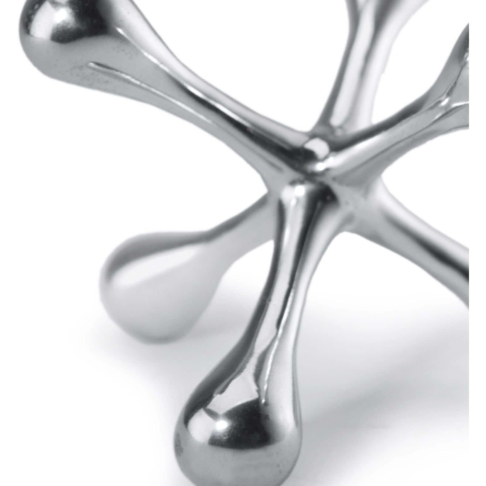 Modern Jack Polished Nickel Objet, Small
