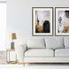 Oxidize Gray and Orange and Black and White Framed Art