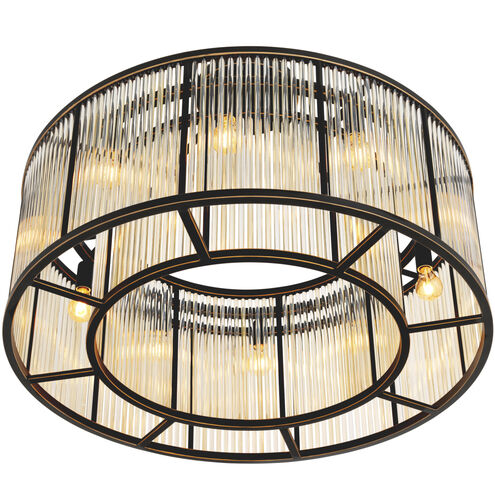 Bernardi 10 Light 31.5 inch Bronze Highlight Flush Mount Ceiling Light, Large