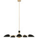 ED Ellen DeGeneres Jane 5 Light 47.63 inch Midnight Black Chandelier Ceiling Light